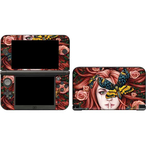 Gothic Woman and Death Moth Butterflies by Sarah Richter Nintendo Skins